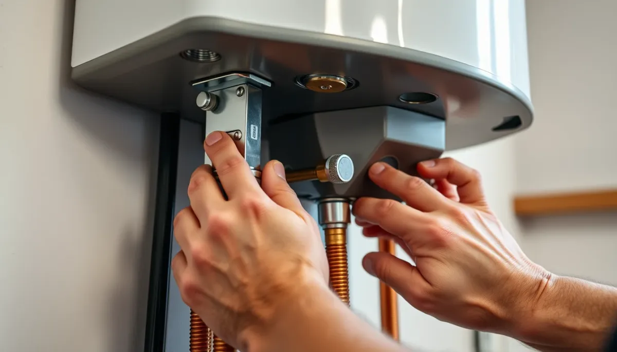 Vérification des fixations et de la stabilité d'un chauffe-eau thermodynamique