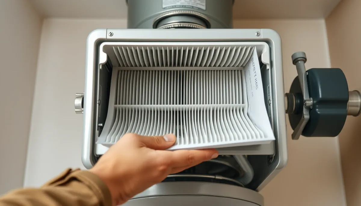 Remplacement du filtre à air d'un chauffe-eau thermodynamique pour réduire le bruit