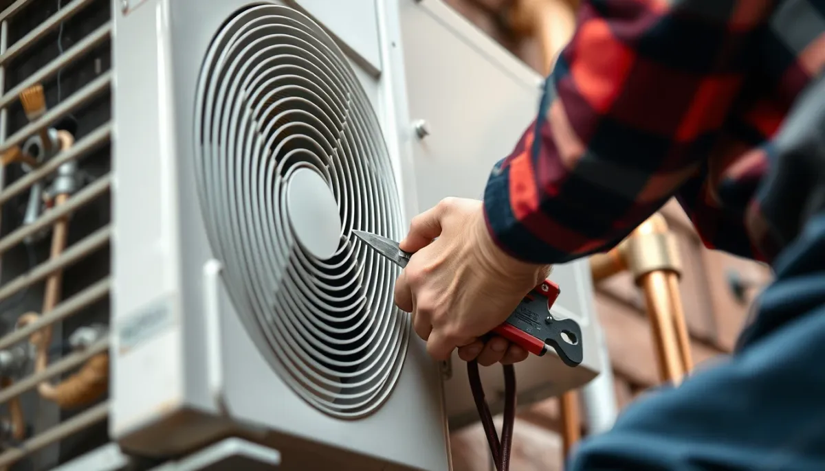 Installation d'une unité extérieure de pompe à chaleur air/air multisplit par un technicien