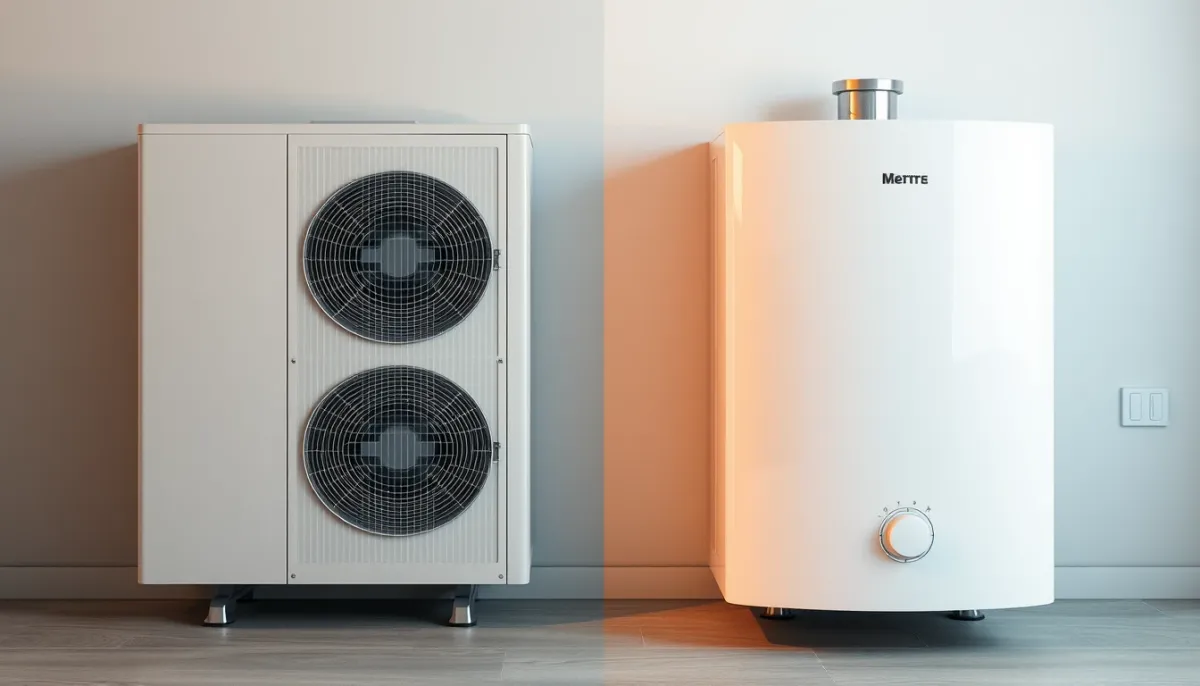 Comparaison entre une pompe à chaleur moderne et une chaudière gaz traditionnelle